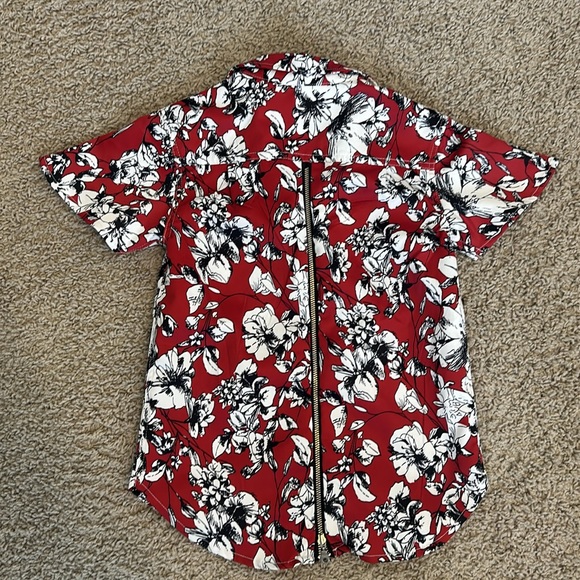 HAUS OF JR - Button Down Flower Print Shirt Size 5-6T - Picture 2 of 2